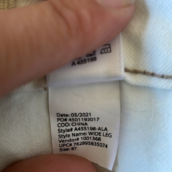 Logo by Lori Goldstein Wide Leg Jeans Women’s Size 8 Tall High Rise‎ White - Picture 11 of 11